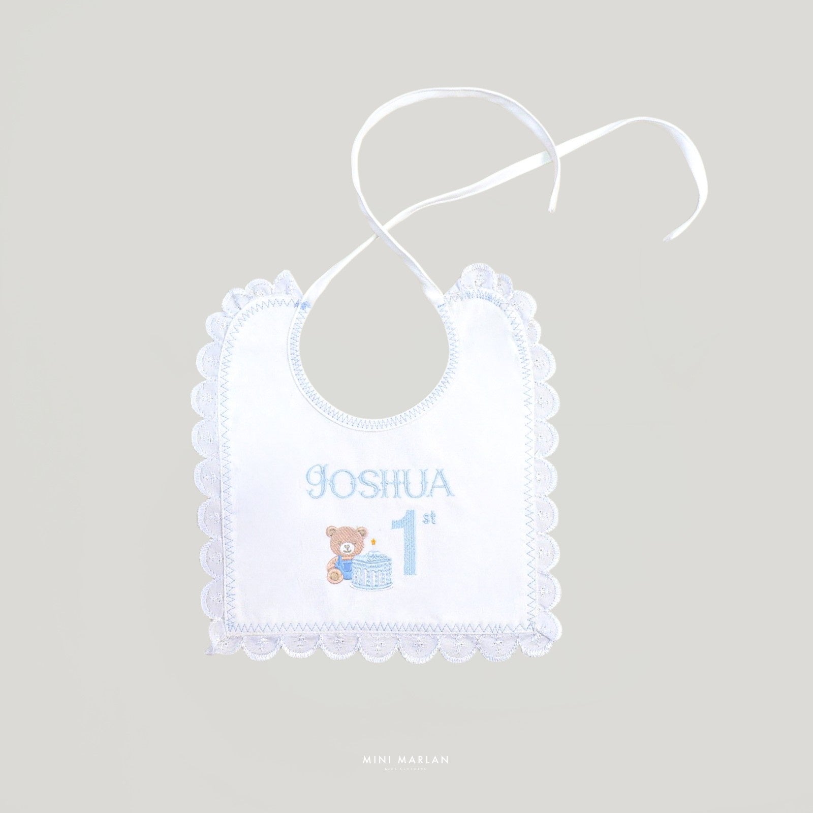 Hanna Scalloped Bib – The Heirloom Keepsake