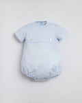 Pepa Blue Boy Romper – Personalized Heritage Cotton Romper