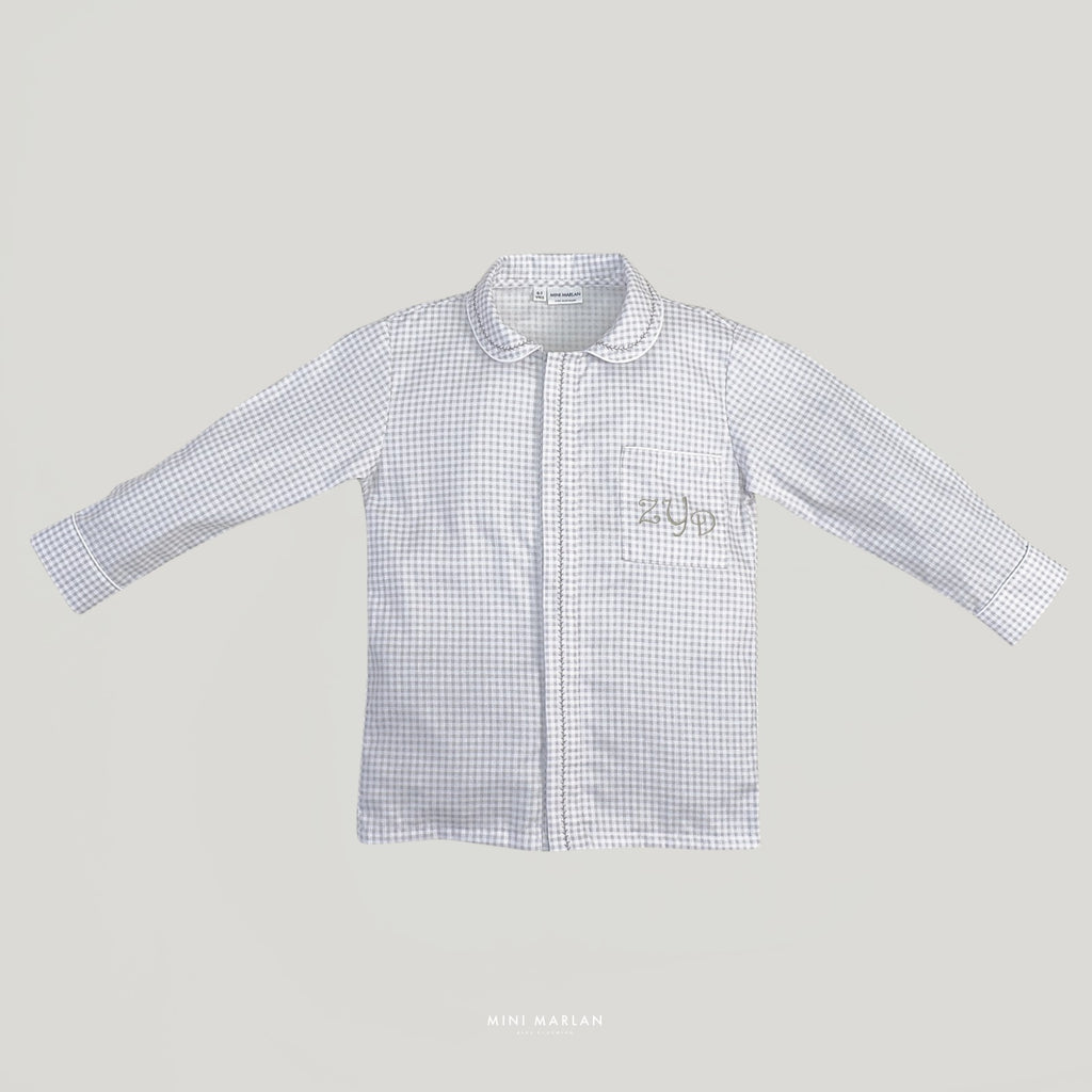 Asher Plaid Boy Shirt – Refined Seasonal Sophistication