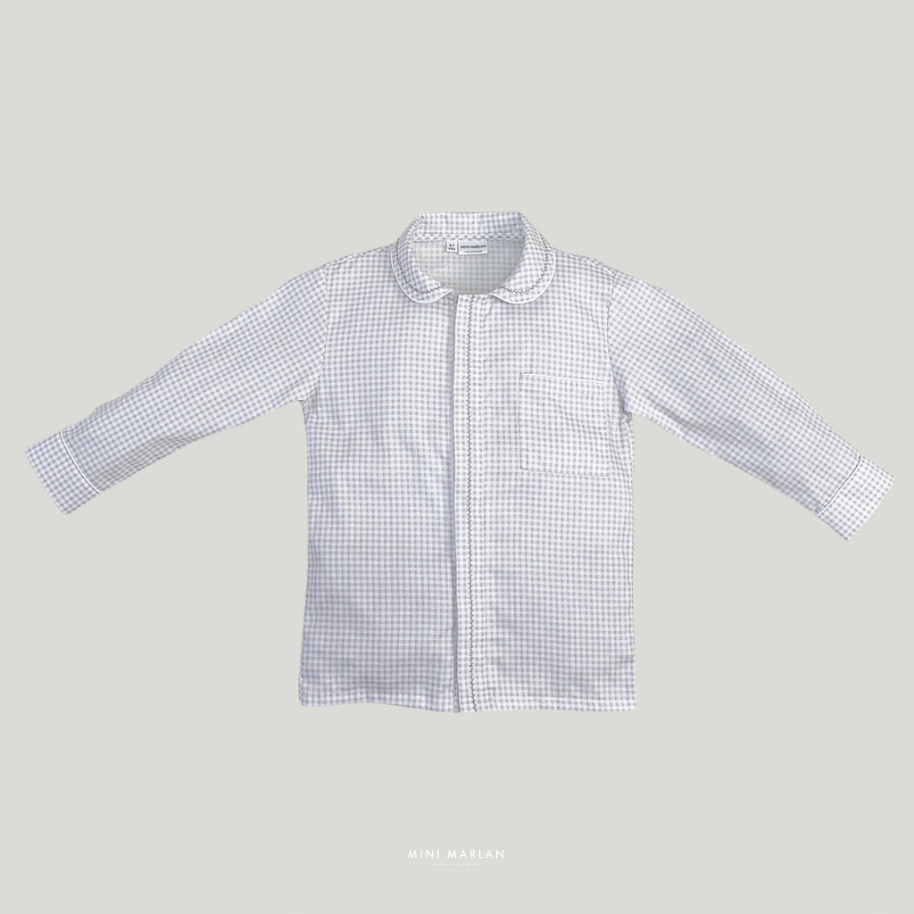 Asher Plaid Boy Shirt – Refined Seasonal Sophistication