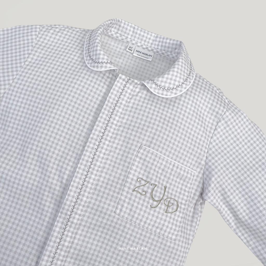 Asher Plaid Boy Shirt – Refined Seasonal Sophistication