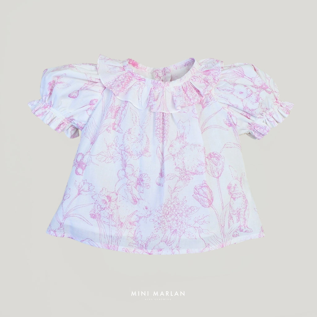 Nina Pink Blouse - Elegance Summer Blouse