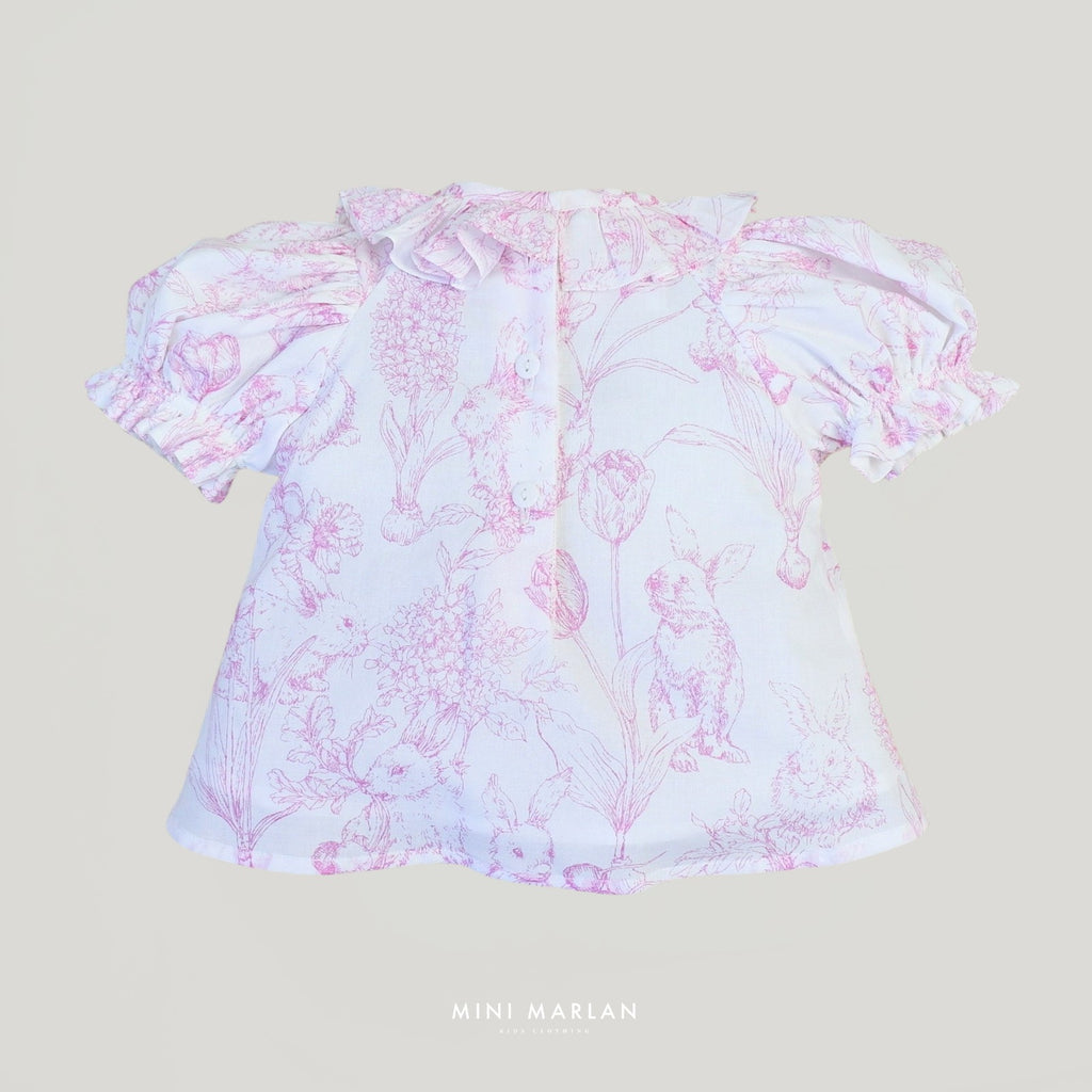 Nina Pink Blouse - Elegance Summer Blouse