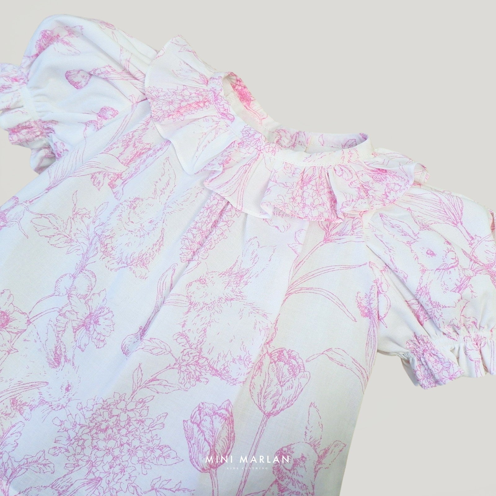 Nina Pink Blouse - Elegance Summer Blouse