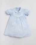 Pepa Blue Dress – Classic Heritage Puff-Sleeve Poplin Dress