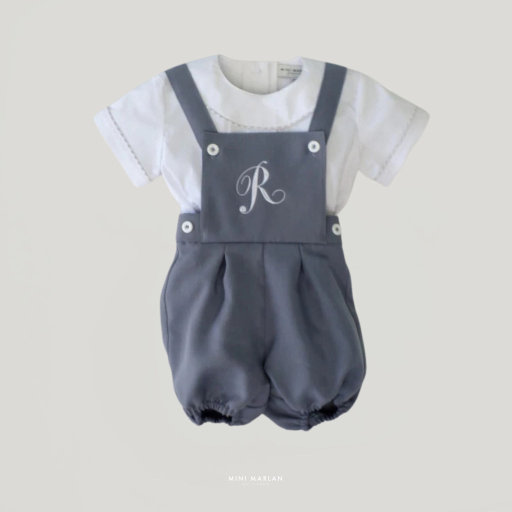Allegra Ash Blue Dungarees – Refined Heritage Tailoring