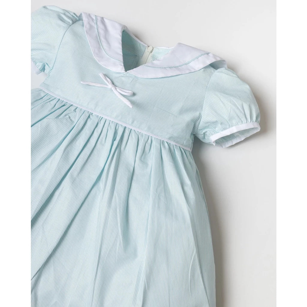 Franchie Mint Sailor Dress – Airy Nautical Cotton Dress
