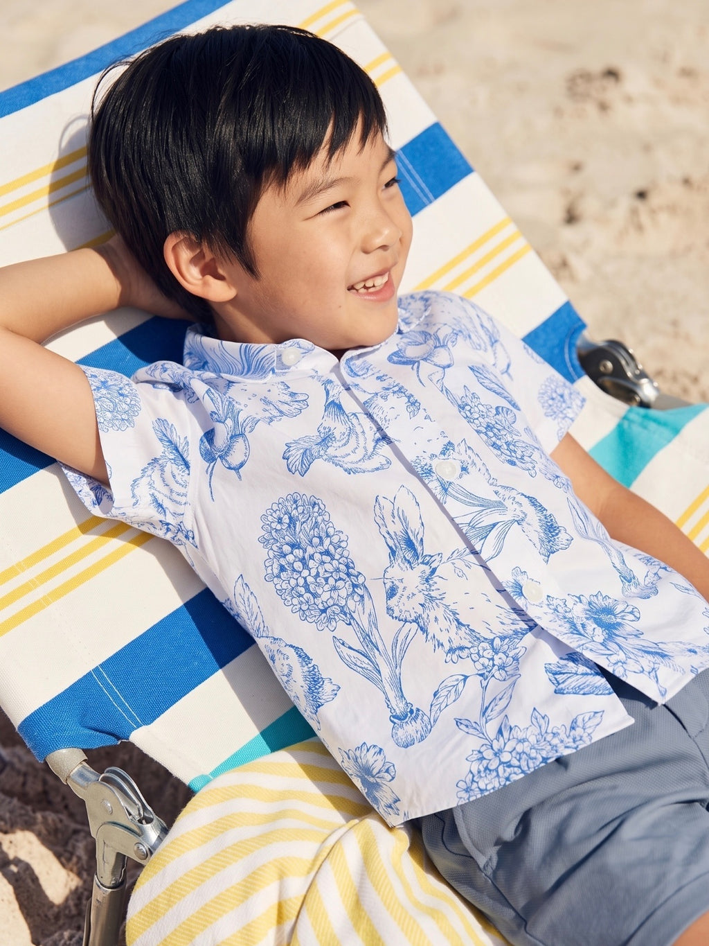 Bluebell Garden Boy Shirt – A Botanical Everyday Shirt