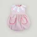 Britton Pink Romper – Scallop-Collar Romper