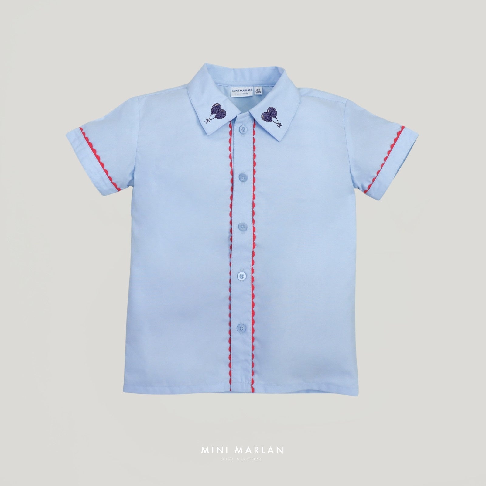 Britton Blue Shirt – Refined Lace Detail