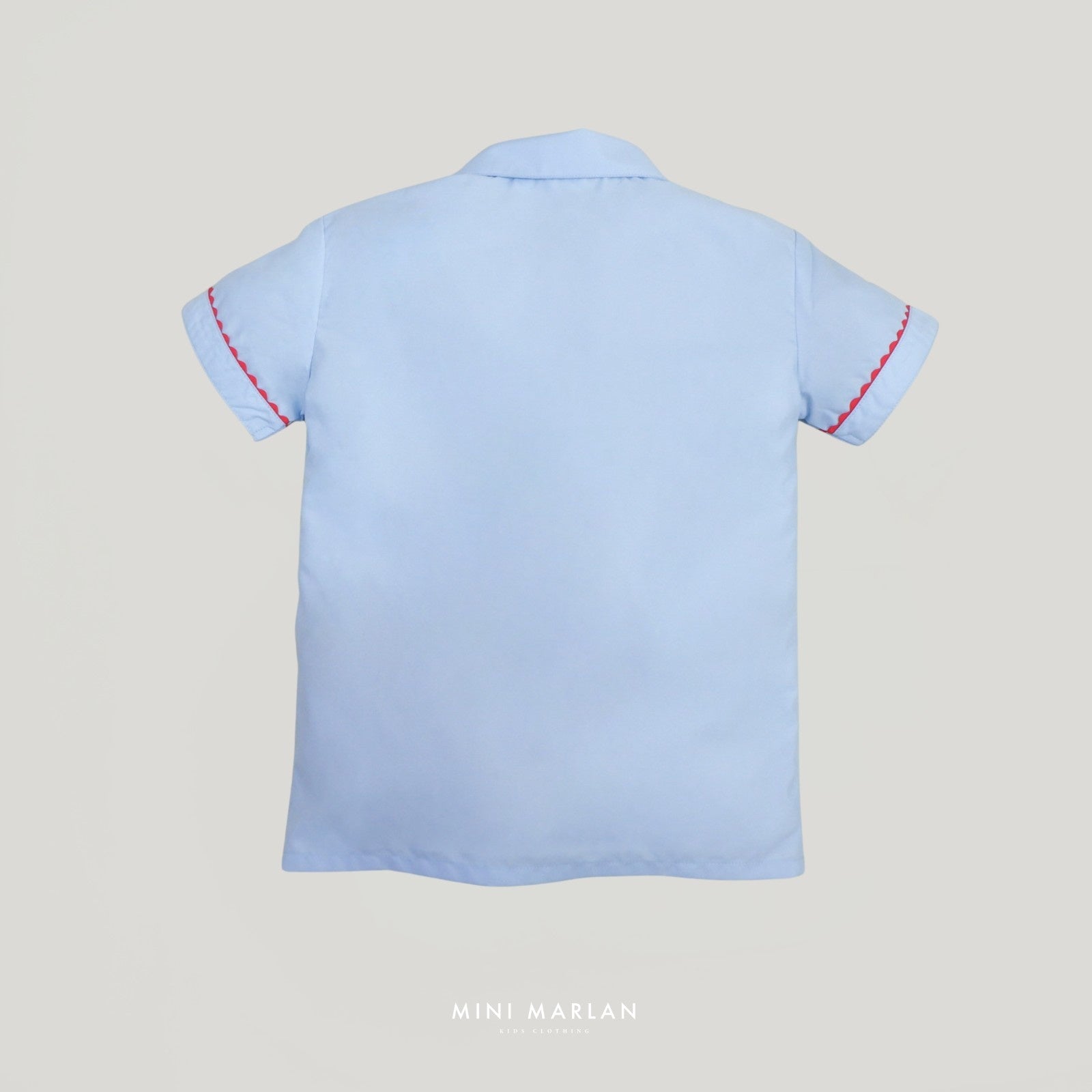 Britton Blue Shirt – Refined Lace Detail