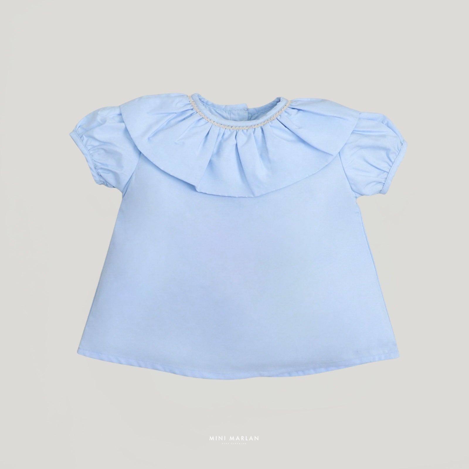Edgar Girl Set – Ruffle Blouse and Tartan Bloomers Overall
