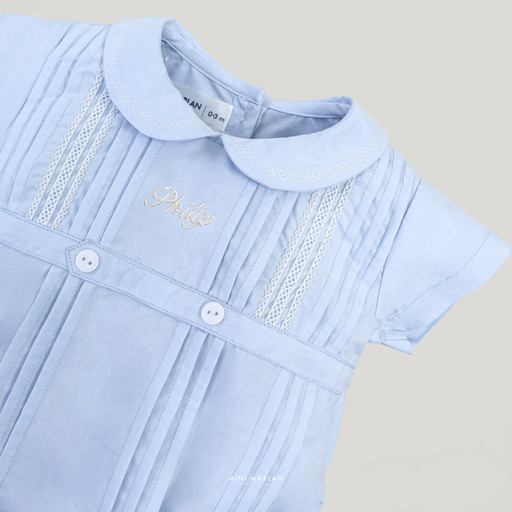 Alex Romper – Personalized Pintuck Romper