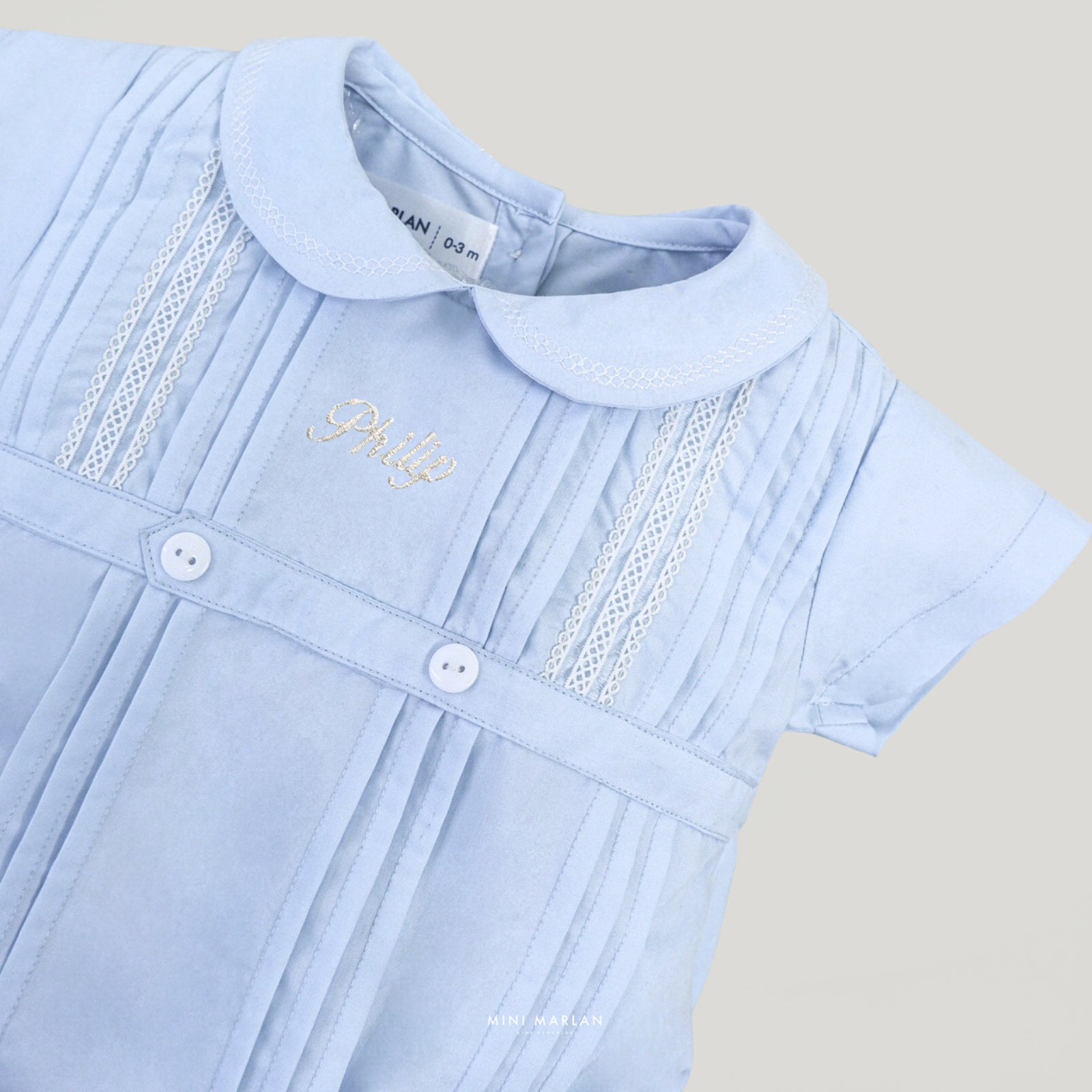 Alex Romper – Personalized Pintuck Romper