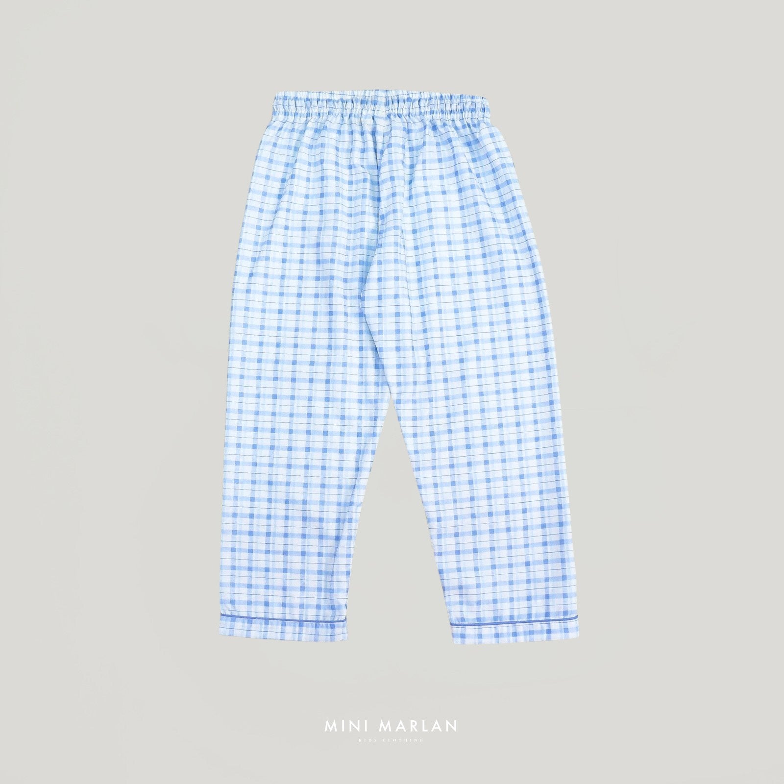 Lightweight Cotton Gingham Pajamas Set for Boys (6M - 12Y)