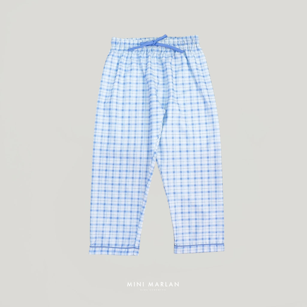 Lightweight Cotton Gingham Pajamas Set for Girls (6M - 12Y)