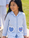 Lightweight Cotton Gingham Pajamas Set for Girls (6M - 12Y)