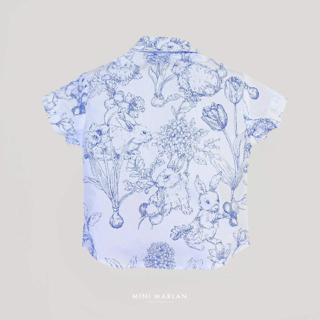Bluebell Garden Boy Shirt – A Botanical Everyday Shirt