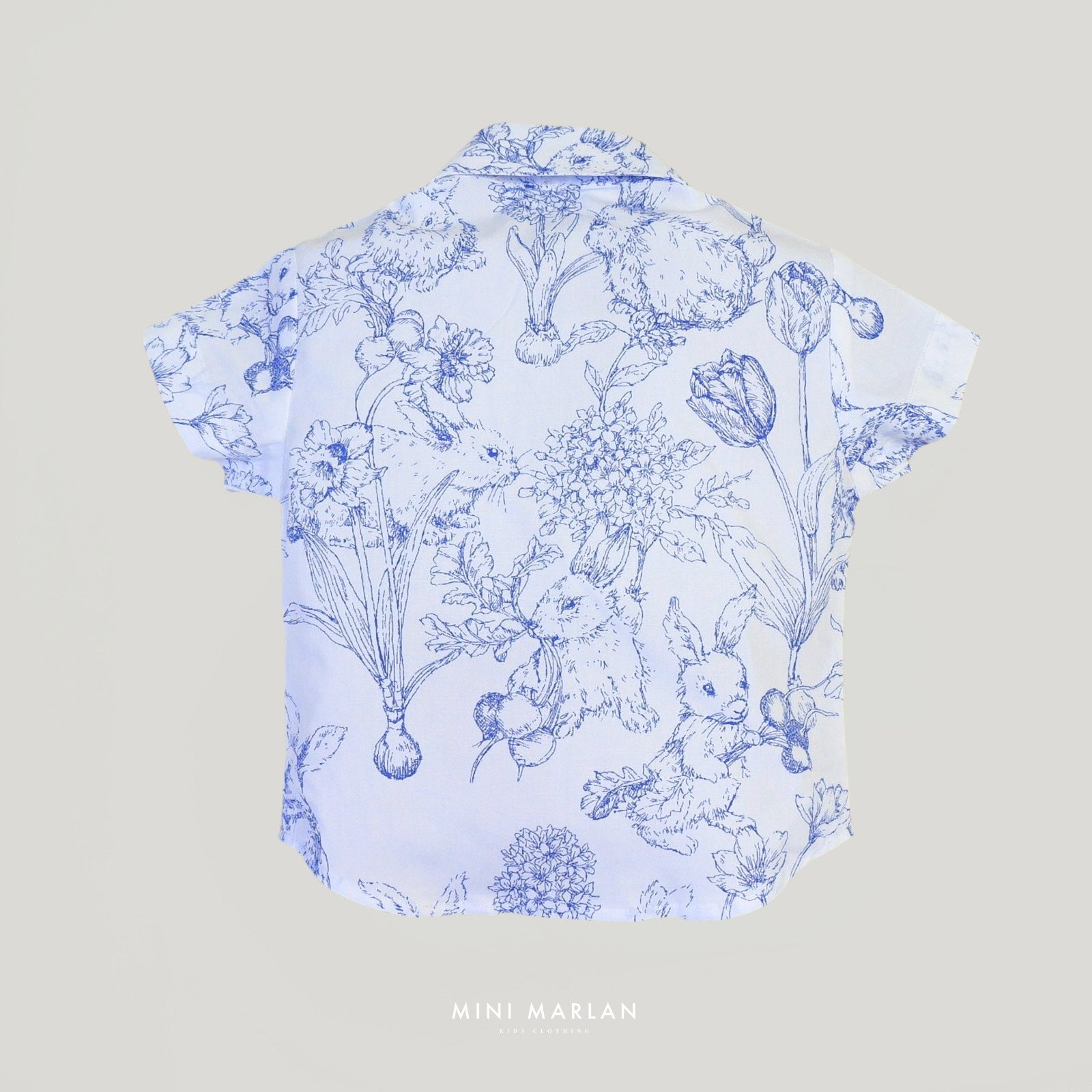 Bluebell Garden Boy Shirt – A Botanical Everyday Shirt