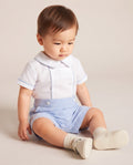 Britton Boy Stripes Pattern Set – Nautical Shirt and Oxford Shorts