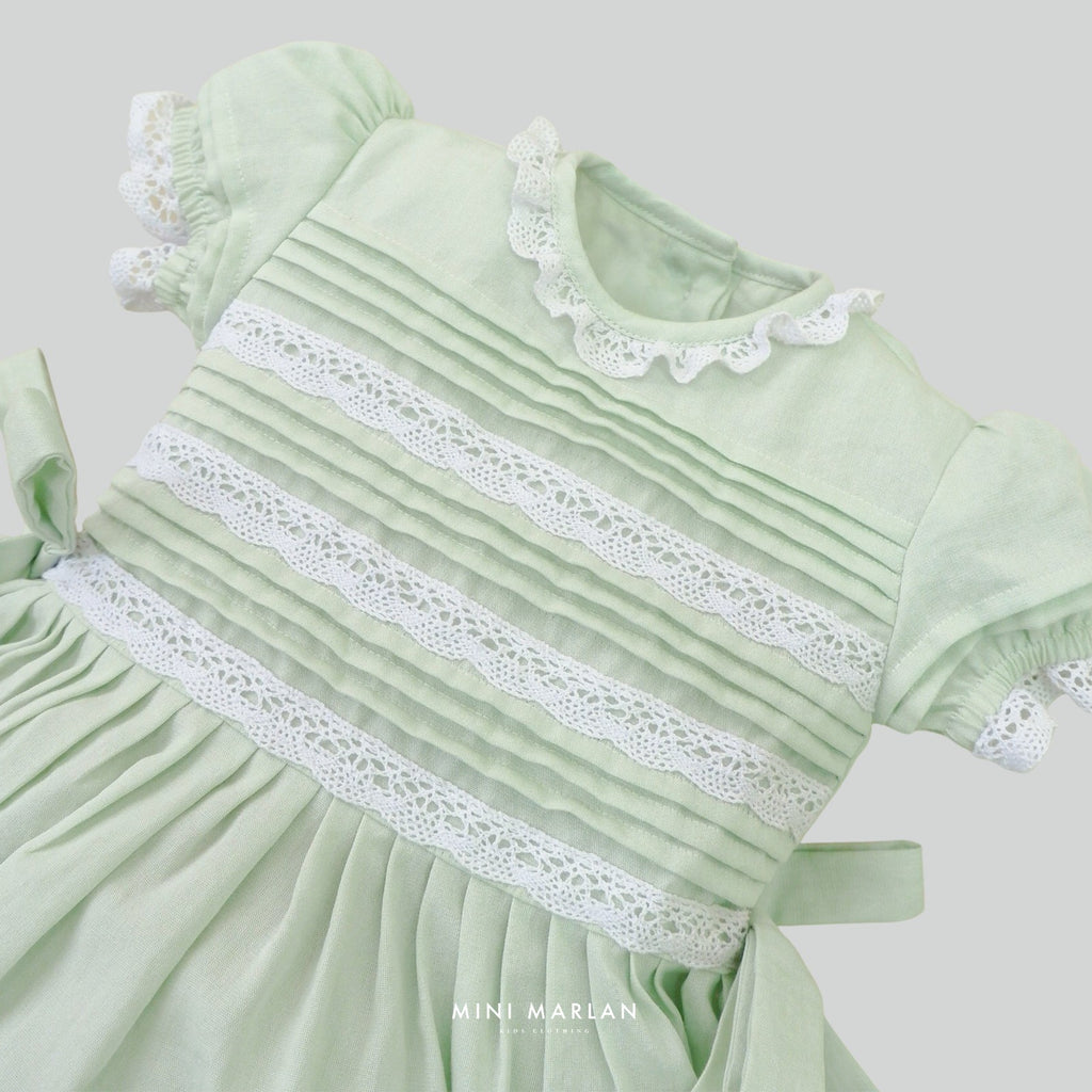 Beau Green Romper – Ethereal Lace Elegance
