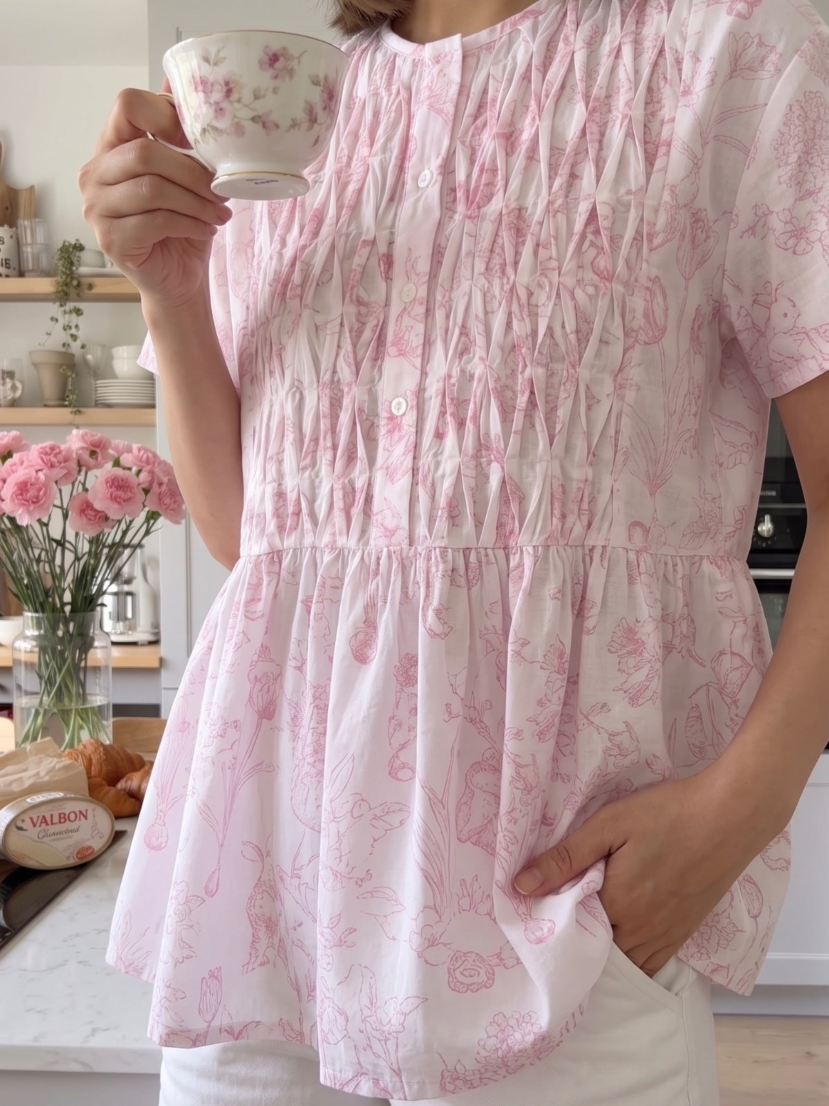 Nina Woman Blouse - Romantic Feminine Blouse
