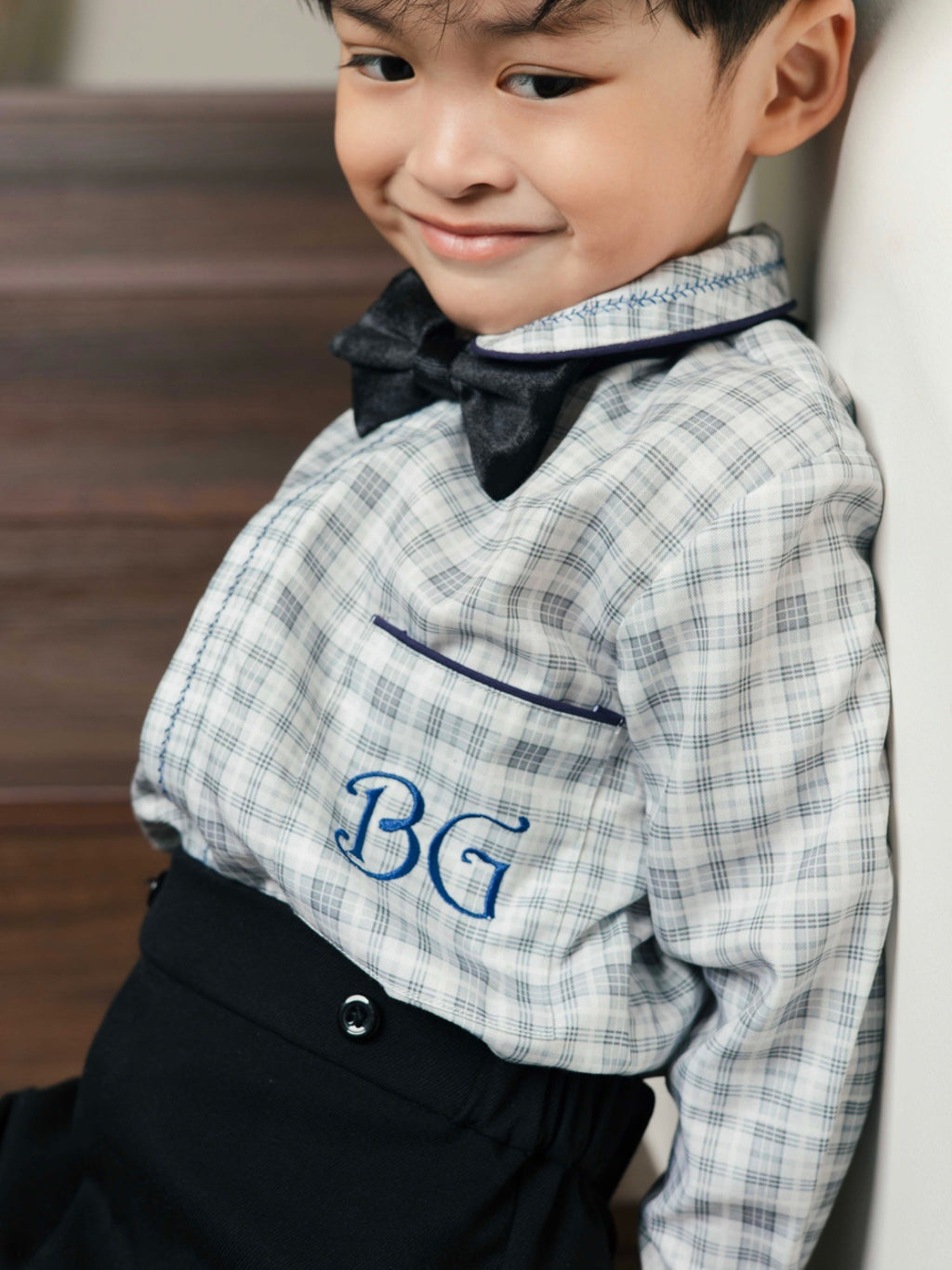 Ivy Overall Boy Shorts – Black Semi-Wool Festive Overall