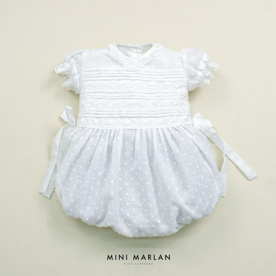 Beau White Romper – Ethereal Lace Elegance