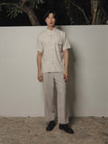 Luna Man Shirt – Nude Linen Shirt for Men