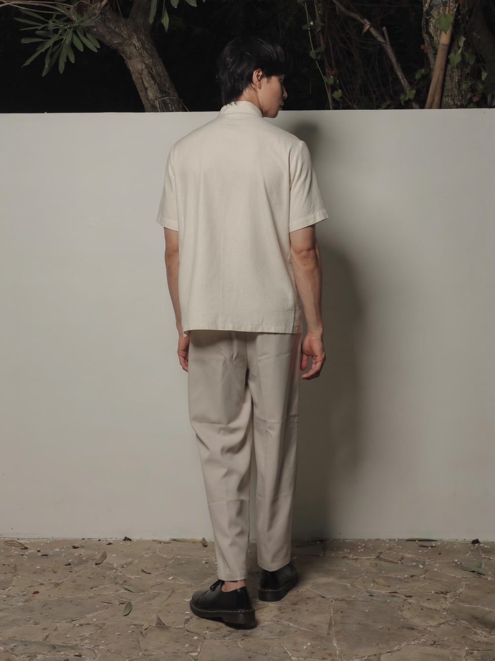 Luna Man Shirt – Nude Linen Shirt for Men