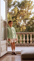 Ralph Green Long Sleeve Boy Shirt – Sleek Casual Shirt