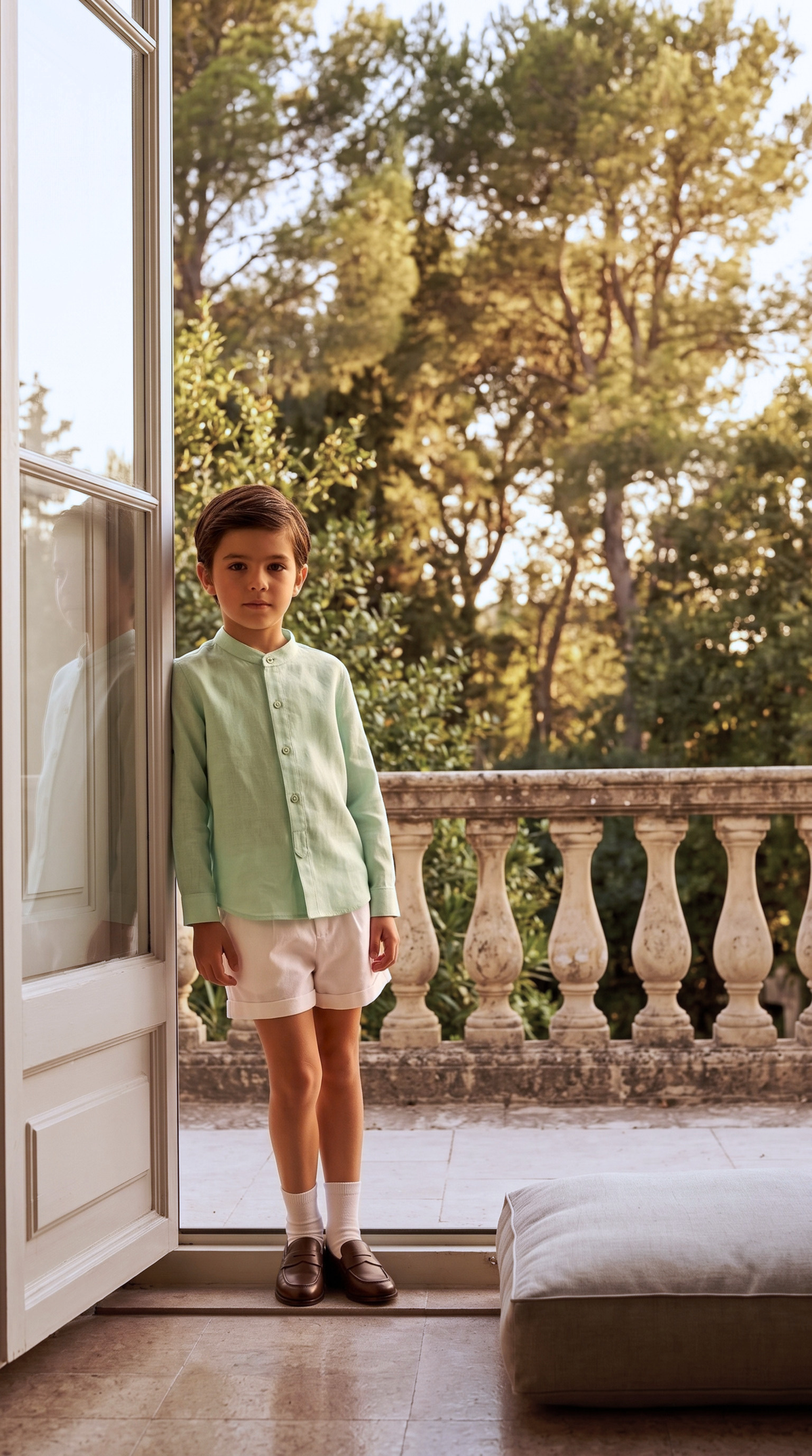 Ralph Green Long Sleeve Boy Shirt – Sleek Casual Shirt