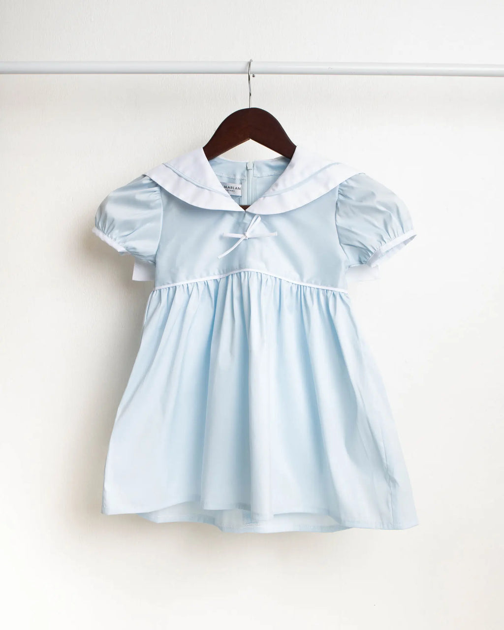 Franchie Blue Sailor Dress – Airy Nautical Cotton Dress