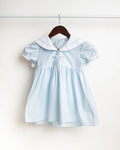 Franchie Blue Sailor Dress – Airy Nautical Cotton Dress