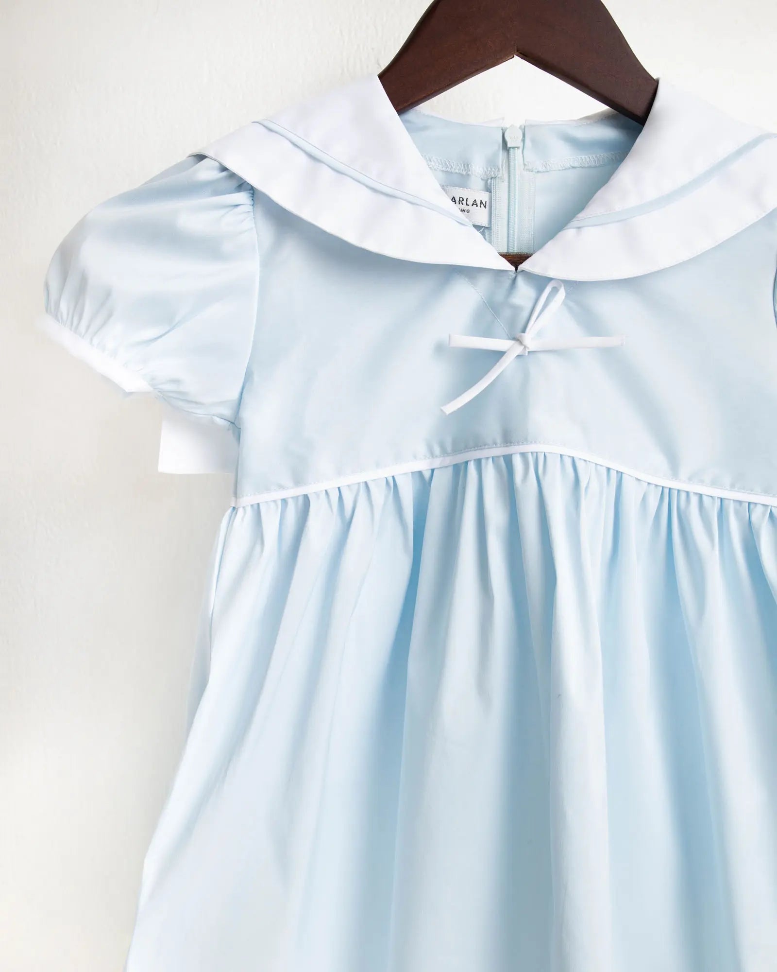 Franchie Blue Sailor Dress – Airy Nautical Cotton Dress