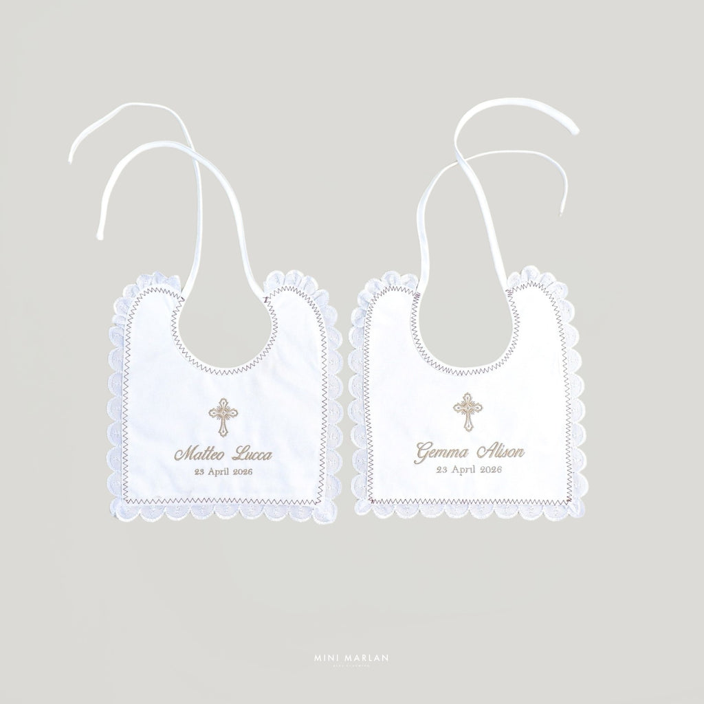 Hanna Scalloped Bib – The Heirloom Keepsake