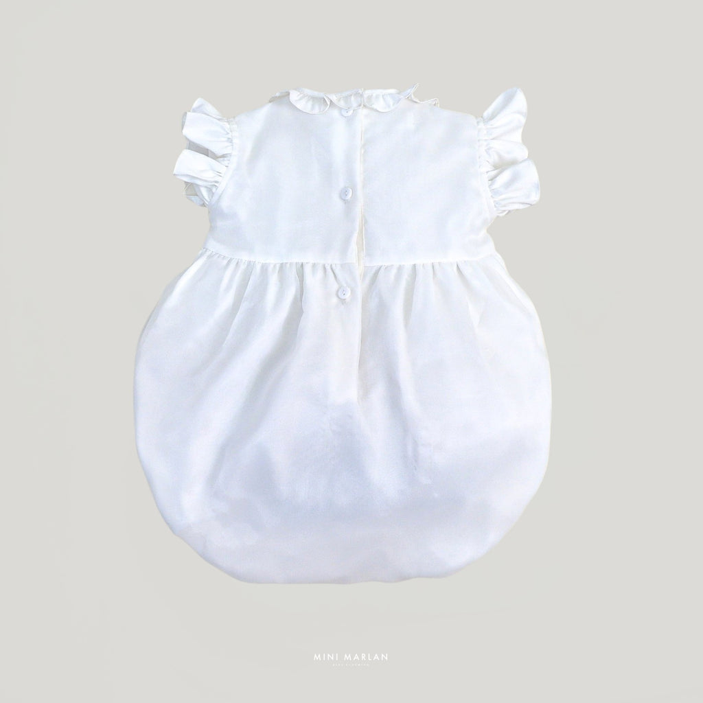 Celyn White Romper – Ethereal Lace Elegance
