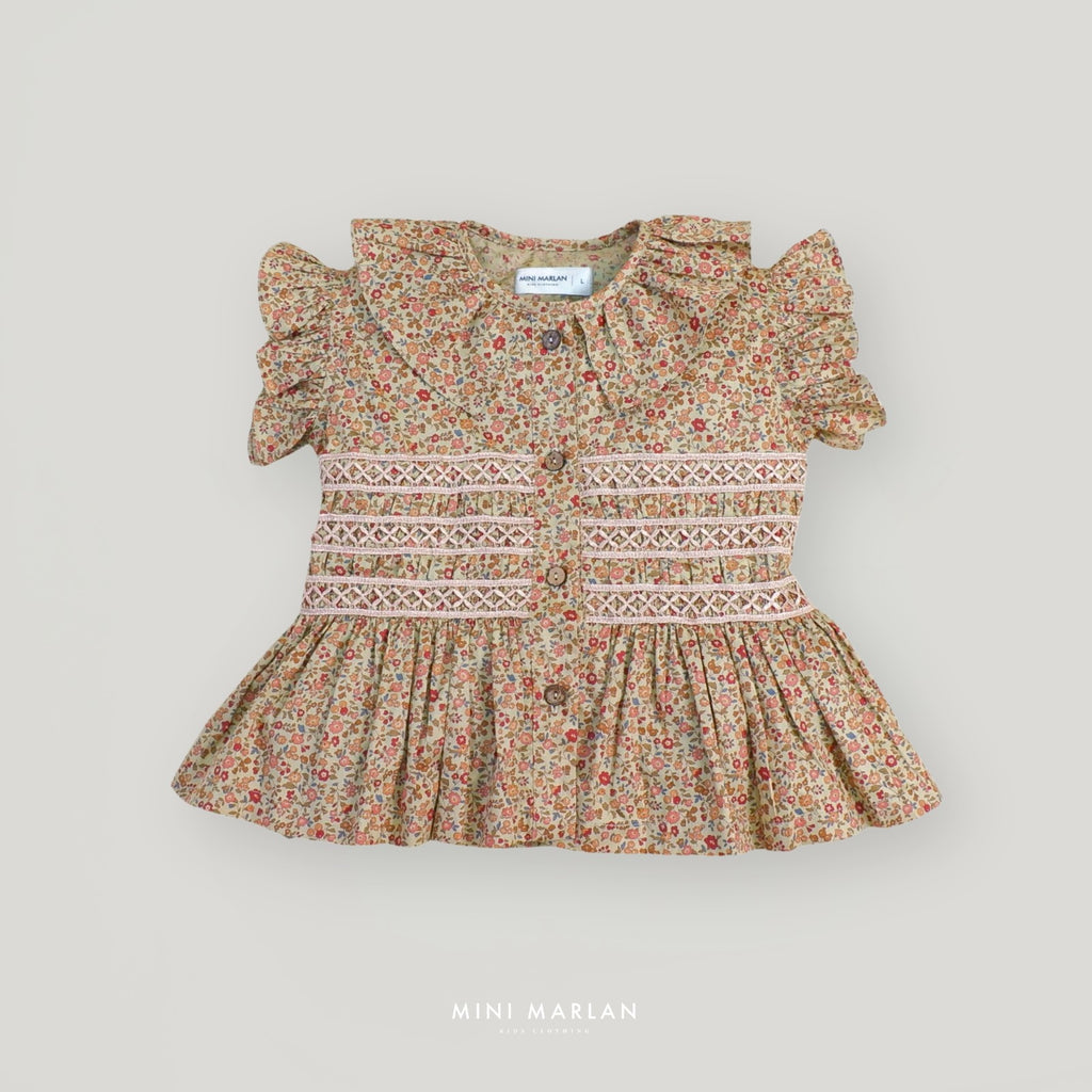 Juliet Floral Top - Elegance Summer Blouse