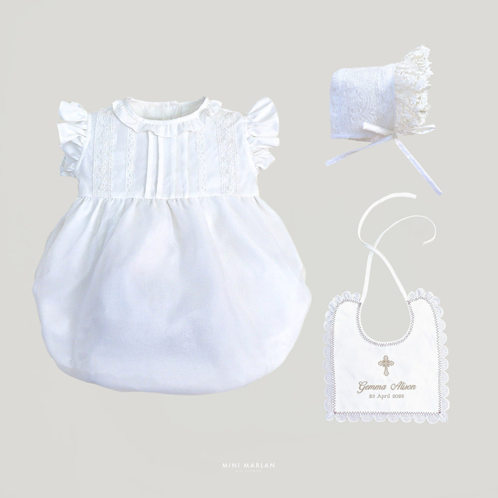 Celyn White Romper – Ethereal Lace Elegance