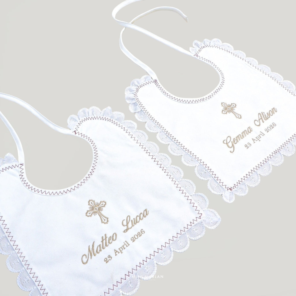 Hanna Scalloped Bib – The Heirloom Keepsake