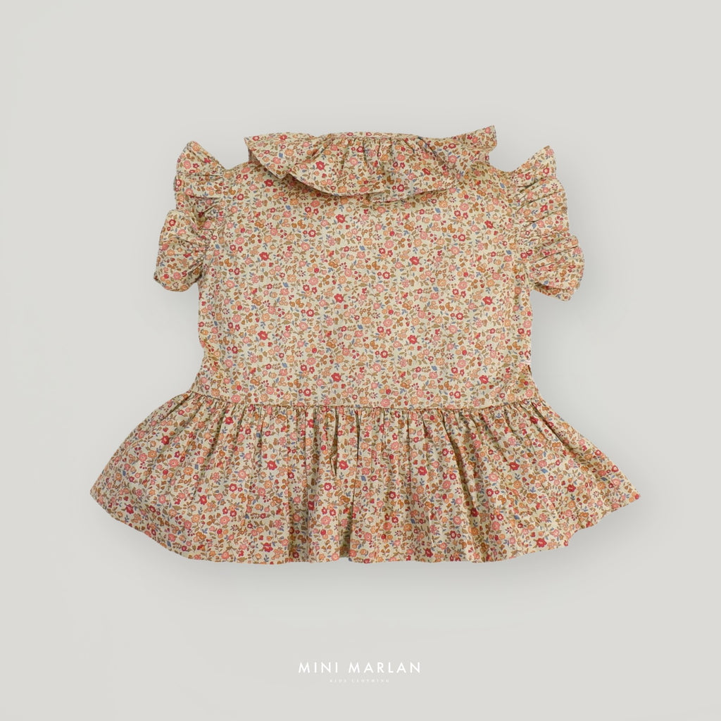 Juliet Floral Top - Elegance Summer Blouse