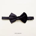 Ivy Velvet Black Bowtie – English Velvet Adjustable Bow Tie