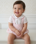 Elio Pink Set – Classic Cotton Shirt and Overall Short