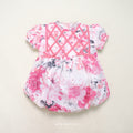 Carnation Baby Girl Romper – Pink & Red Sheer Floral Romper
