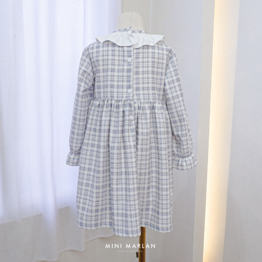 Asher Plaid Grey Dress – Classic Cotton Plaid Dress