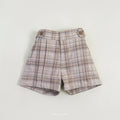 Edgar Brown Tartan Shorts – Semi-Wool Plaid Shorts