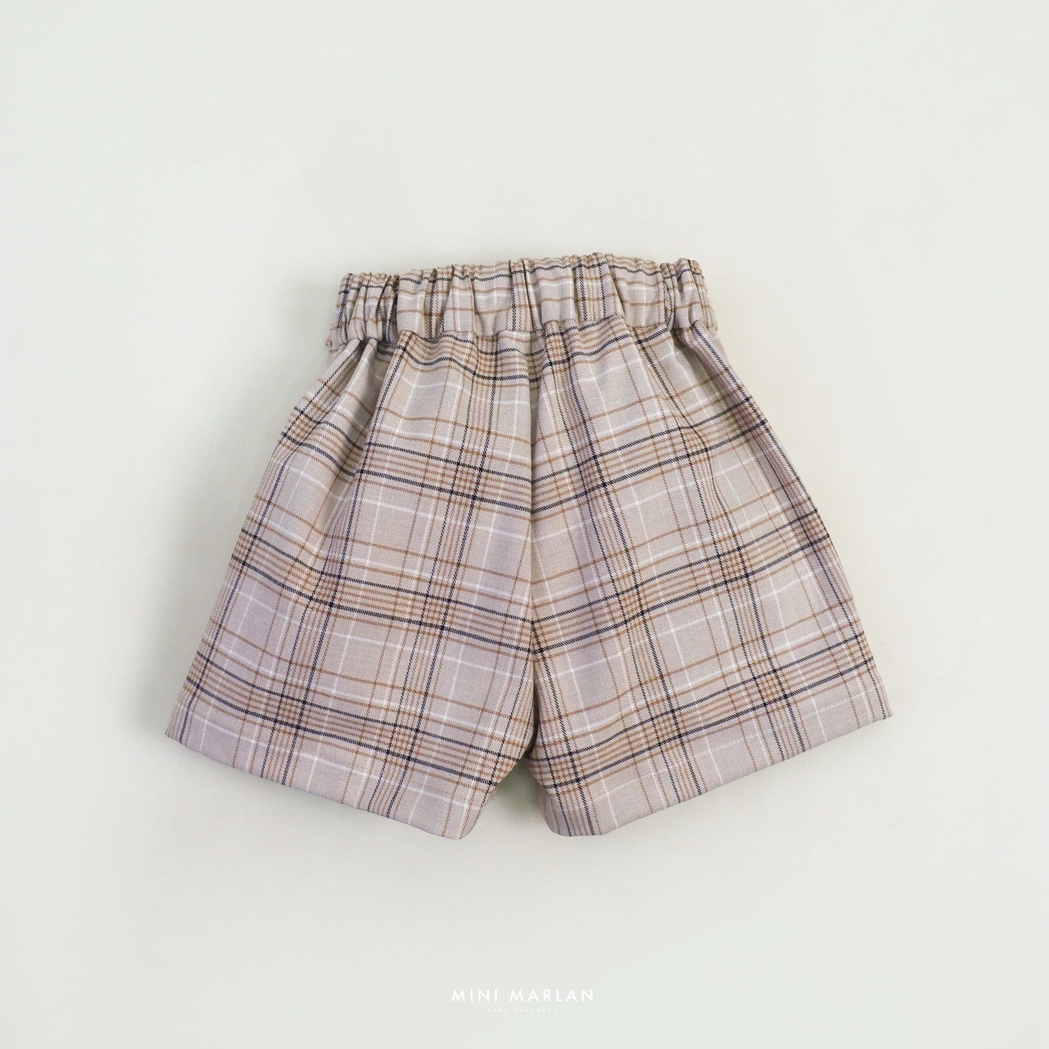 Edgar Brown Tartan Shorts – Semi-Wool Plaid Shorts