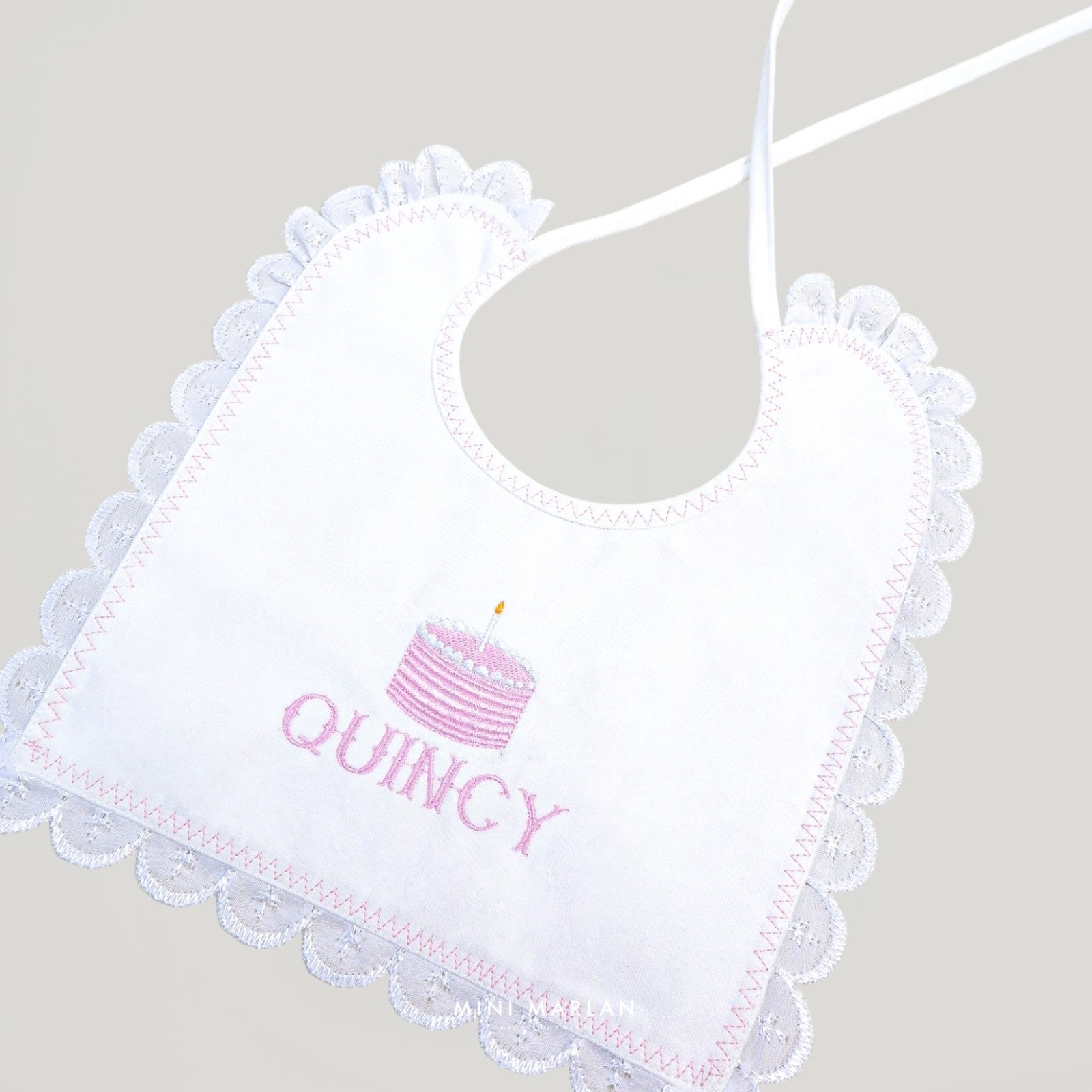 Hanna Scalloped Bib – The Heirloom Keepsake