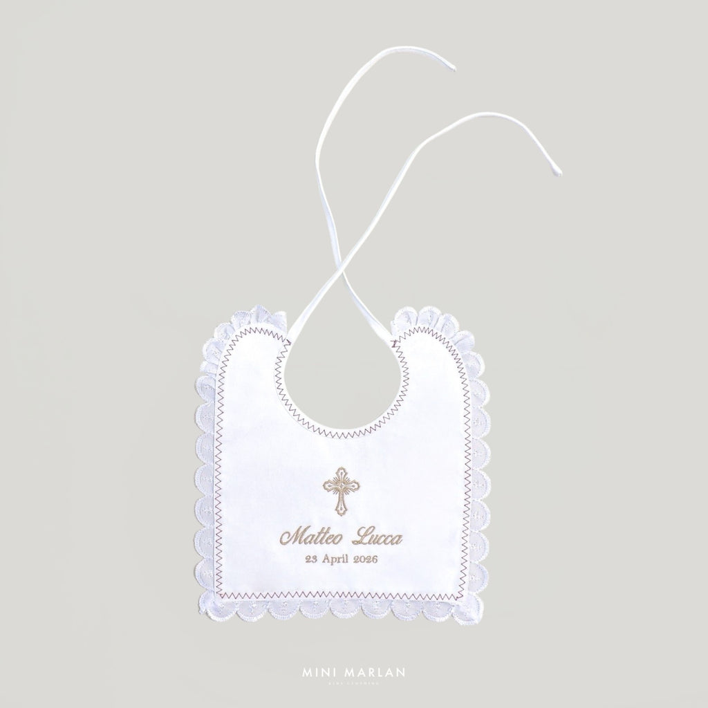 Hanna Scalloped Bib – The Heirloom Keepsake