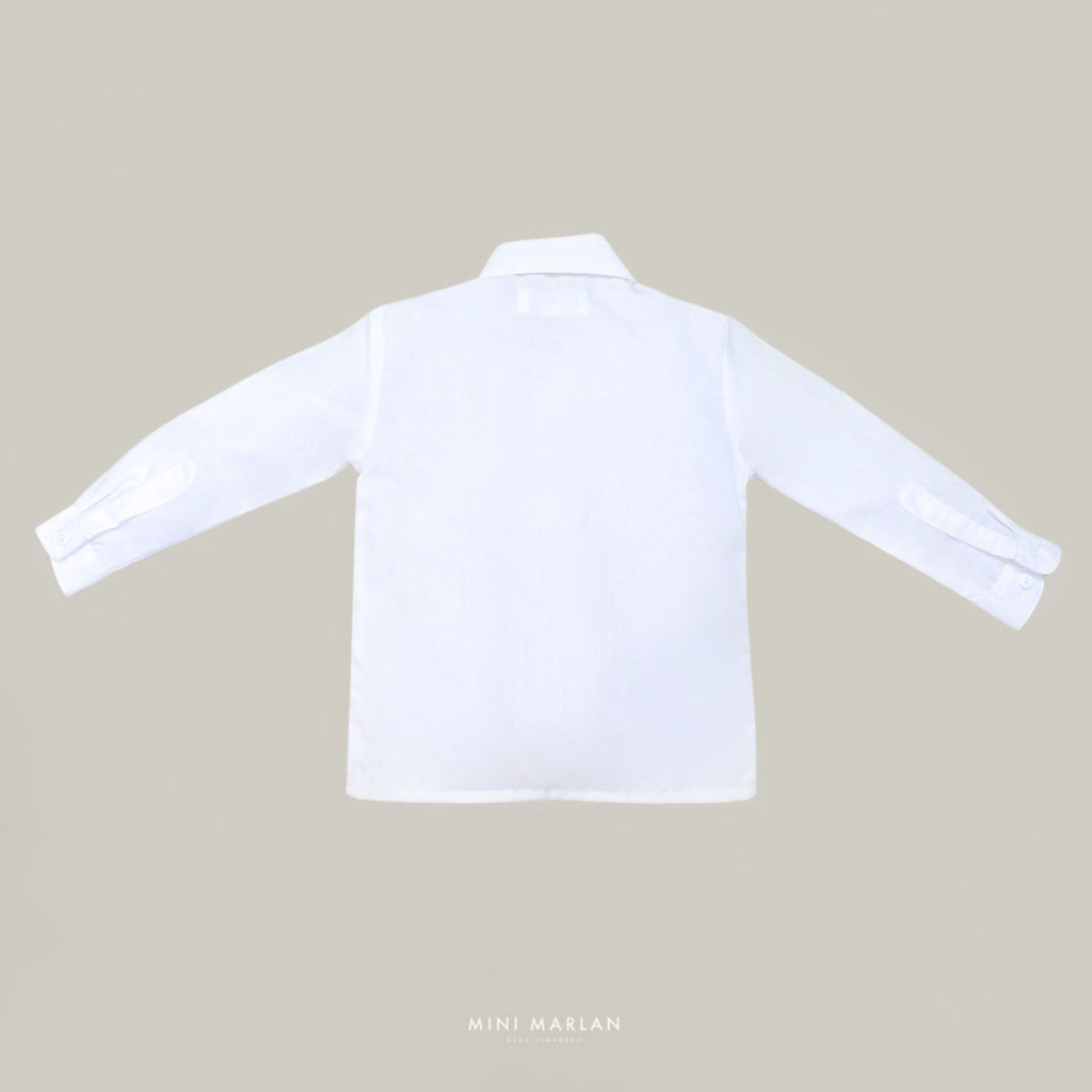 Daniel White Pintuck Shirt – Heritage Long-Sleeve Cotton Shirt